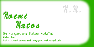 noemi matos business card